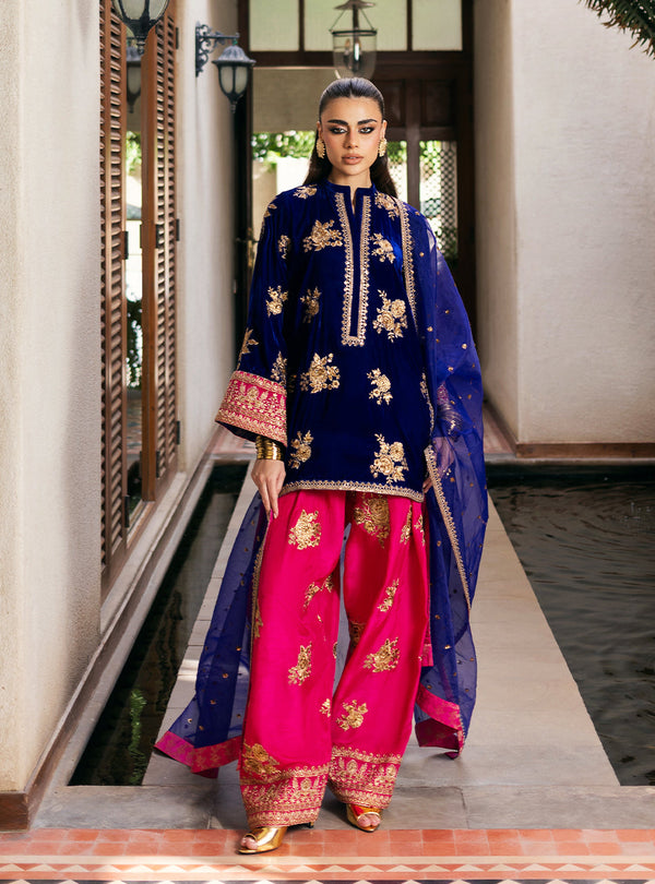 Zainab Chottani | Velvet 25 | Jia by Zainab Chottani - Designer Dress - Type : Ladies Clothes - Available at Libayah - 100% Original 