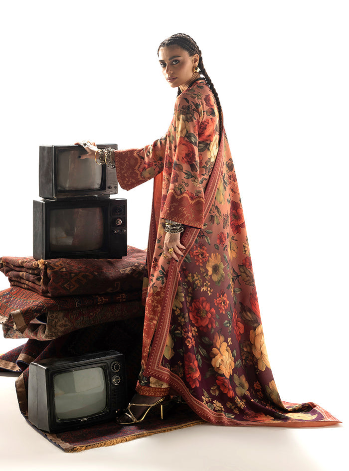 Zainab Chottani | Winter Shawl 25 | Abibi - D10 by Zainab Chottani - Designer Dress  - Type : Ladies Clothes - Available at Libayah - 100% Original 