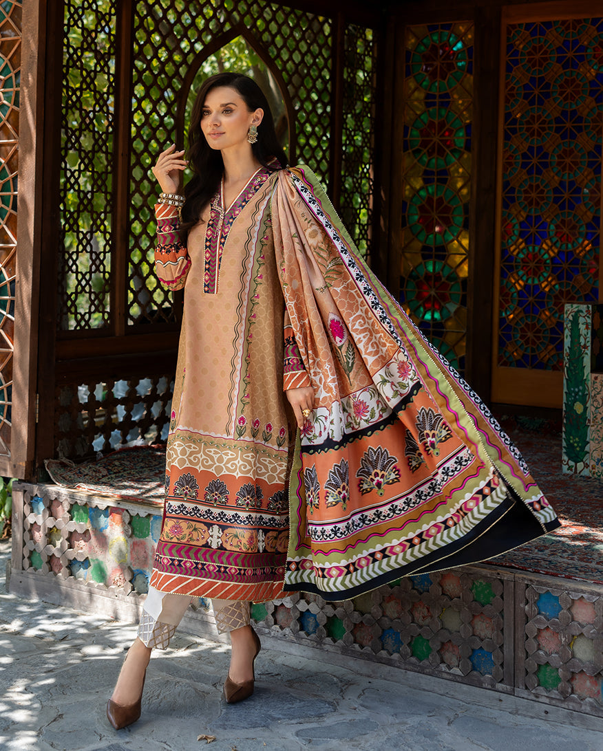 Mushq | Nirvana Printed Silk | Solara Crest by Mushq - Designer Dress  - Type : Ladies Clothes - Available at Libayah - 100% Original 