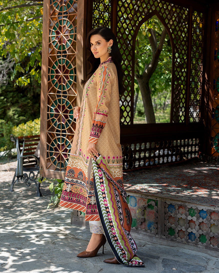 Mushq | Nirvana Printed Silk | Solara Crest by Mushq - Designer Dress  - Type : Ladies Clothes - Available at Libayah - 100% Original 