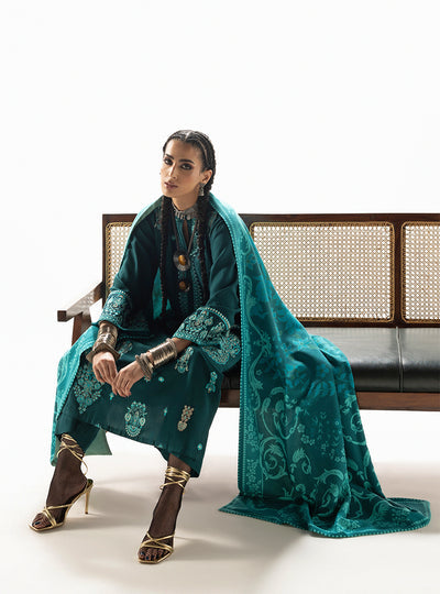 Zainab Chottani | Winter Shawl 25 | Kyana - D6 by Zainab Chottani - Designer Dress  - Type : Ladies Clothes - Available at Libayah - 100% Original 