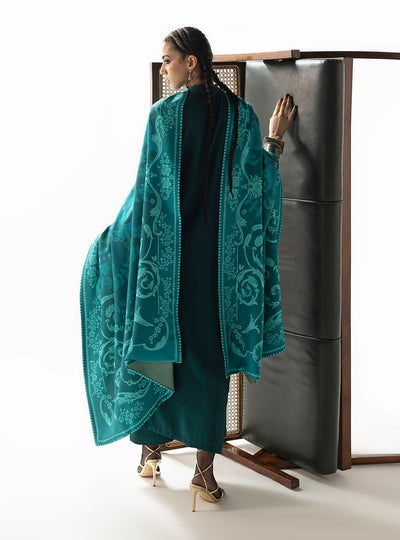 Zainab Chottani | Winter Shawl 25 | Kyana - D6 by Zainab Chottani - Designer Dress  - Type : Ladies Clothes - Available at Libayah - 100% Original 