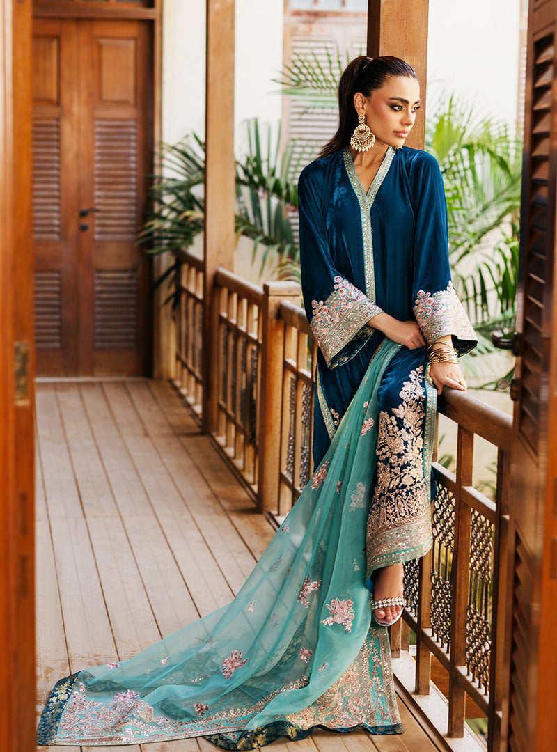 Zainab Chottani | Velvet 25 | Elsa by Zainab Chottani - Designer Dress - Type : Ladies Clothes - Available at Libayah - 100% Original 
