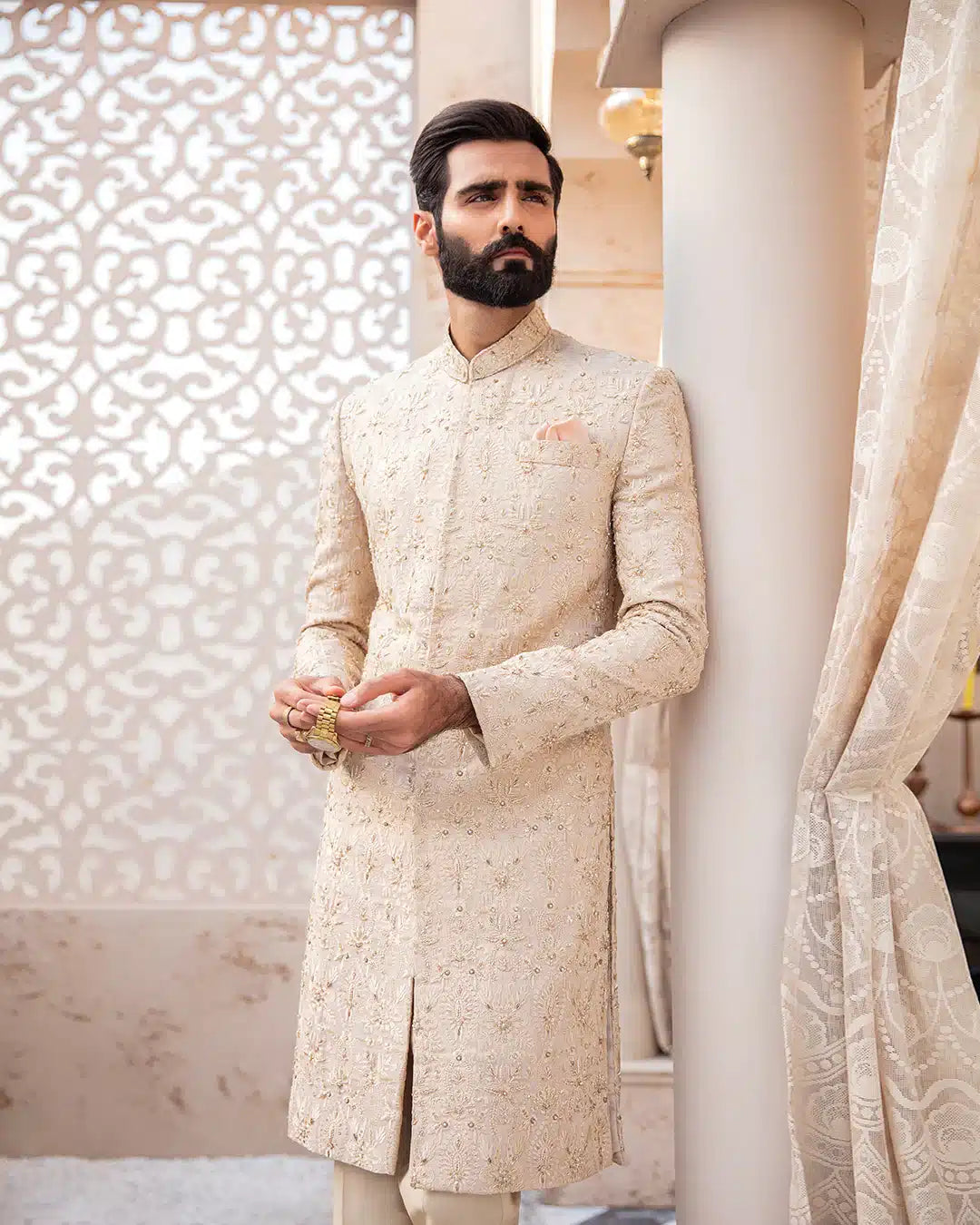 Pakistani Menswear | FSQ-Hakkan by Libayah Ltd. - Designer Dress - Type: Menswear - Available at Libayah - 100% Original