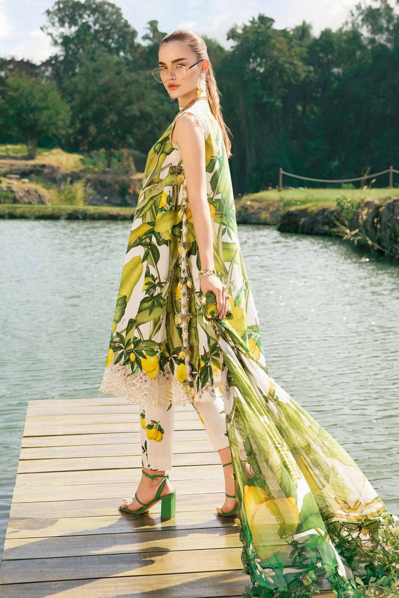 Maria B | M Prints 25 | MPT-2503-A by Maria B - Designer Dress - Type: Ladies Clothes - Available at Libayah - 100% Original