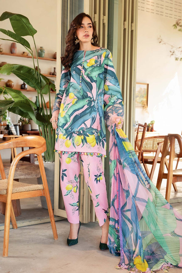 Maria B | M Prints 25 | MPT-2503-B by Maria B - Designer Dress - Type: Ladies Clothes - Available at Libayah - 100% Original