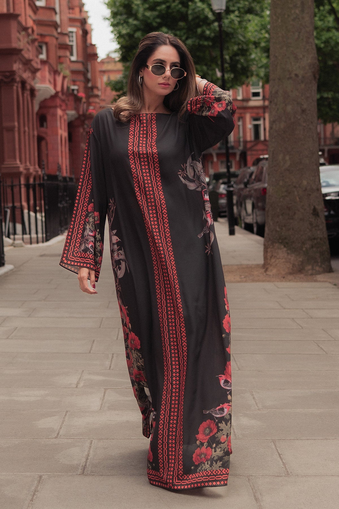 Erum Khan | Kaftan Edit | Moon Shadow by Erum Khan - Designer Dress  - Type : Ladies Clothes - Available at Libayah - 100% Original 