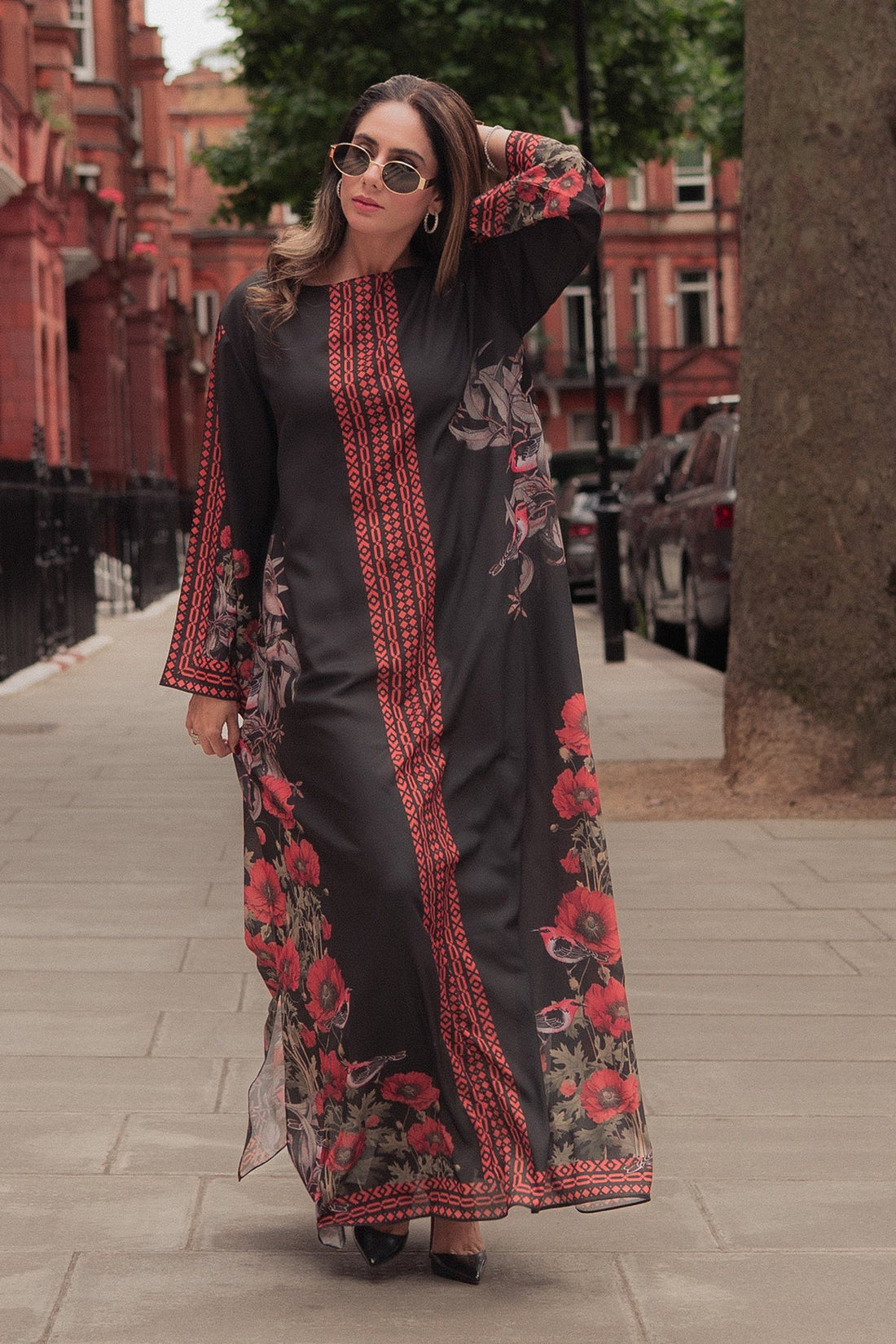 Erum Khan | Kaftan Edit | Moon Shadow by Erum Khan - Designer Dress  - Type : Ladies Clothes - Available at Libayah - 100% Original 