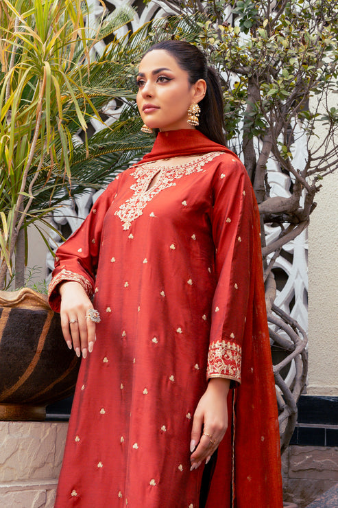 Kross Kulture | Luxury Baharaneh | Zimal KLX-00861 by Kross Kulture - Designer Dress - Type: Ladies Clothes - Available at Libayah - 100% Original