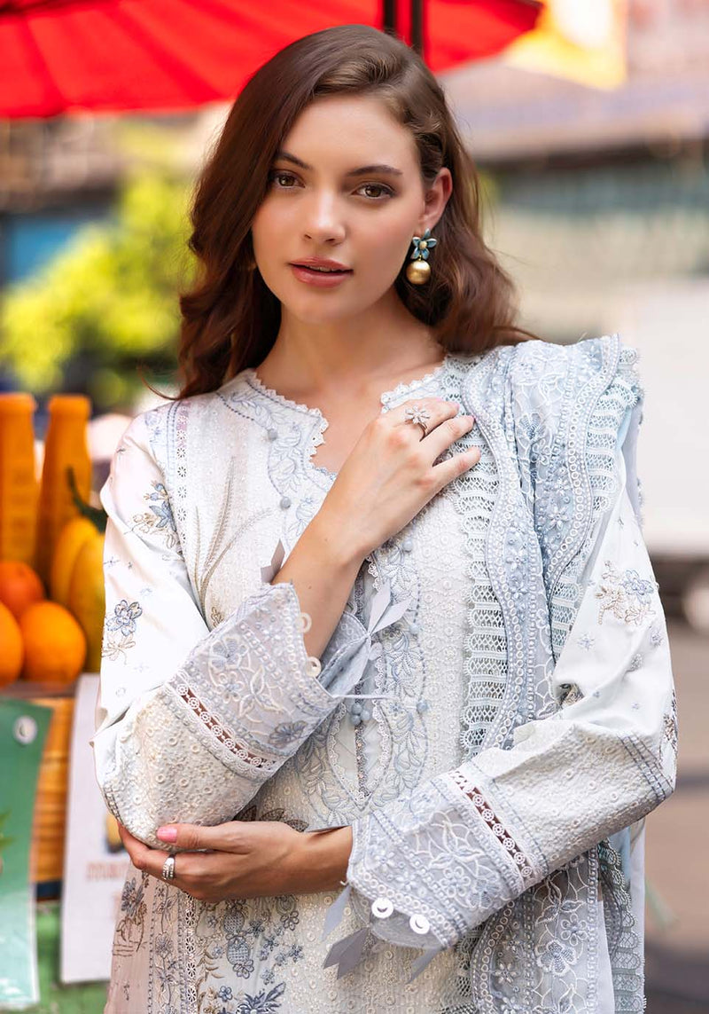 Zarqash | Luxury Lawn 25 | ZQLU 003 ANNE by Zarqash - Designer Dress - Type: Ladies Clothes - Available at Libayah - 100% Original