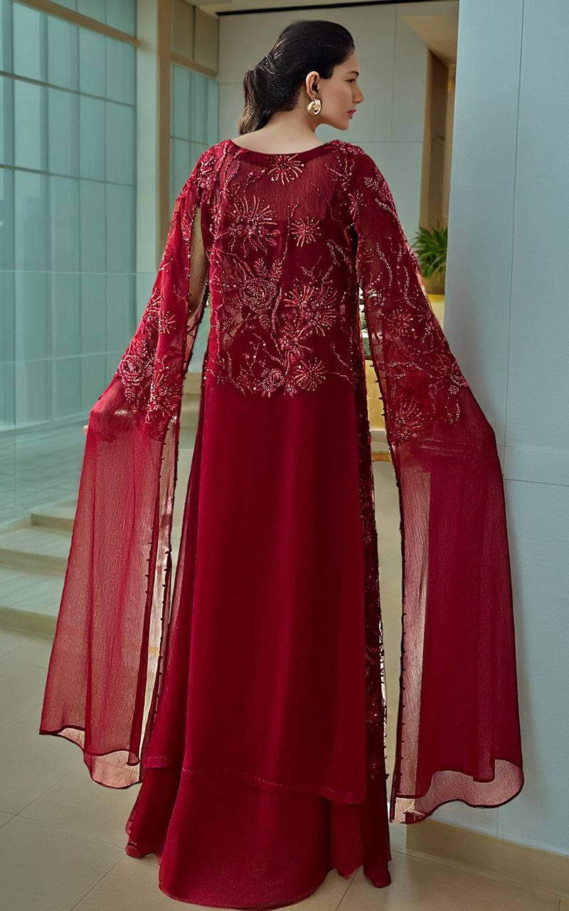 Threads and Motifs | Formal Dresses 25 | Embroidered Jacket With Tube And Skirt by Threads and Motifs - Designer Dress  - Type : Ladies Clothes - Available at Libayah - 100% Original 