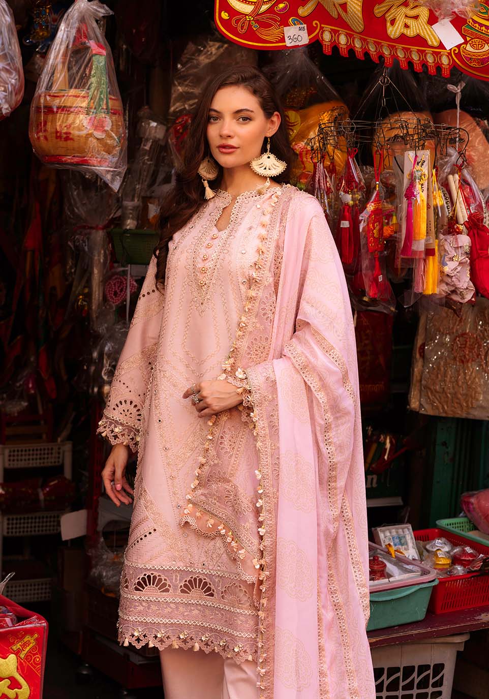 Zarqash | Luxury Lawn 25 | ZQLU 008 ROSEMARY by Zarqash - Designer Dress - Type: Ladies Clothes - Available at Libayah - 100% Original