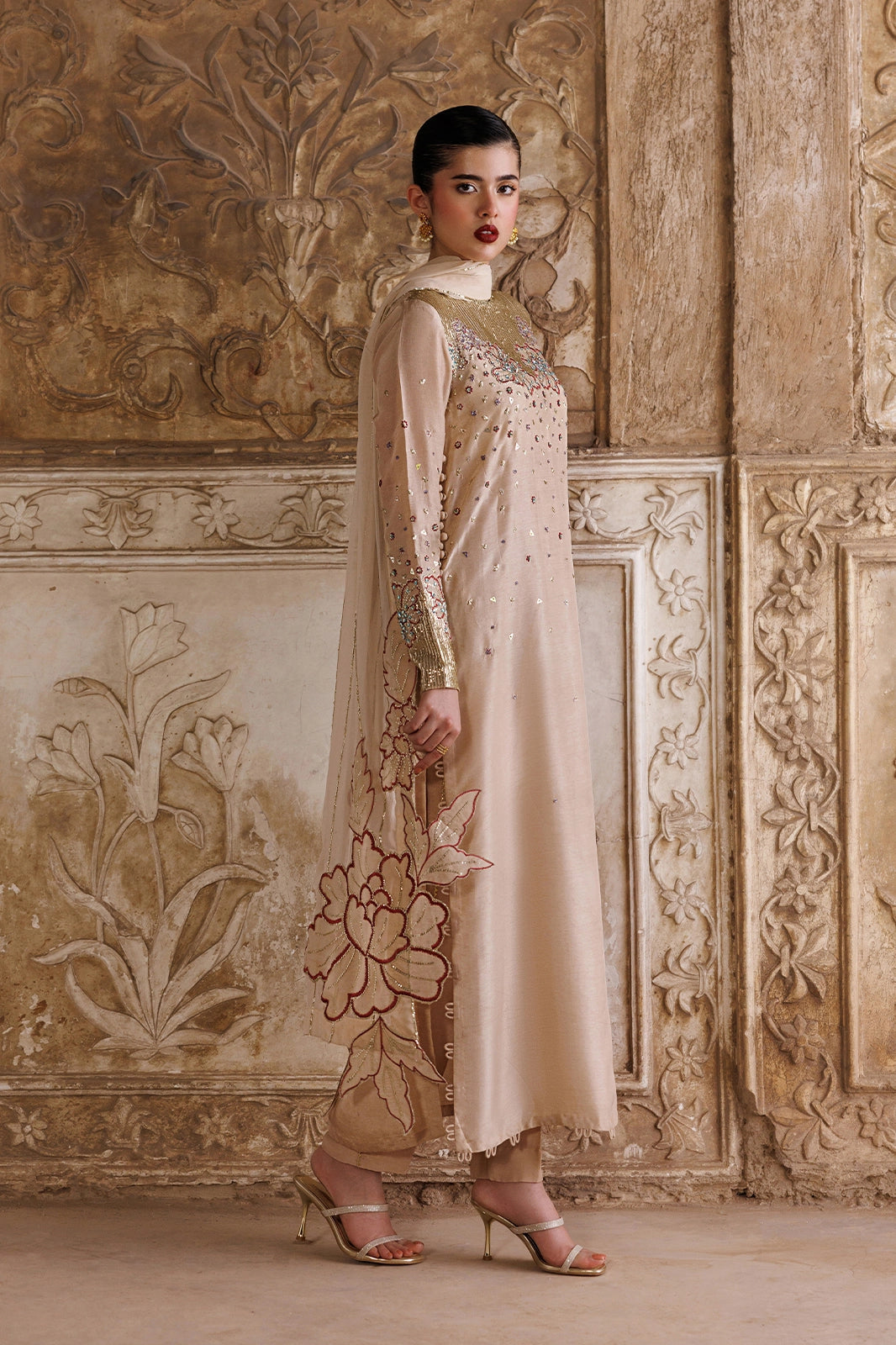 Afrozeh | Basic Pret 26 RTW | NACRE by Afrozeh - Designer Dress  - Type : Ladies Clothes - Available at Libayah - 100% Original 