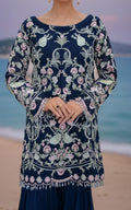 Threads and Motifs | Formal Dresses 25 | Chiffon Embroidered Shirt by Threads and Motifs - Designer Dress  - Type : Ladies Clothes - Available at Libayah - 100% Original 