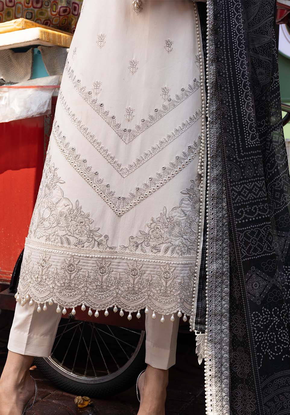 Zarqash | Luxury Lawn 25 | ZQLU 007 SIERRA by Zarqash - Designer Dress - Type: Ladies Clothes - Available at Libayah - 100% Original