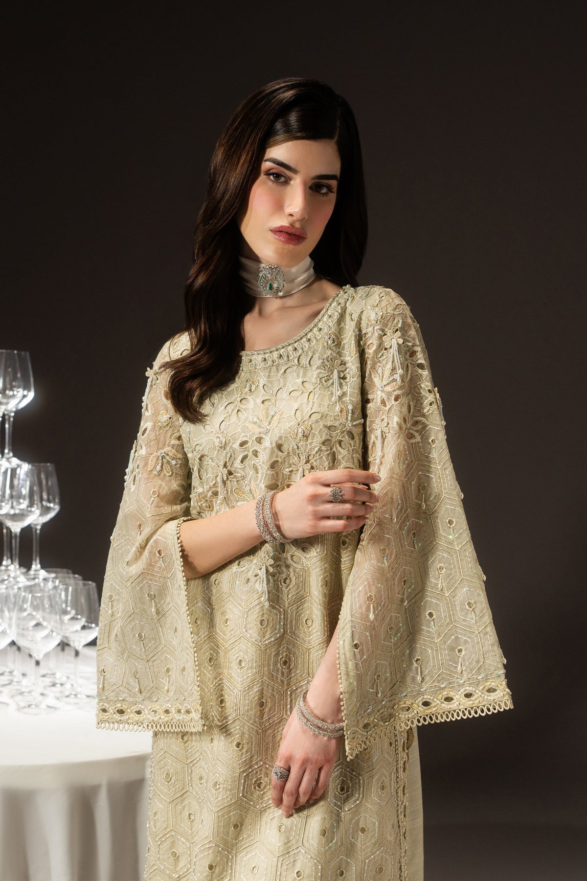 Naqshi | Poetique Party Wears |Zivah by Naqshi - Designer Dress  - Type : Ladies Clothes - Available at Libayah - 100% Original 