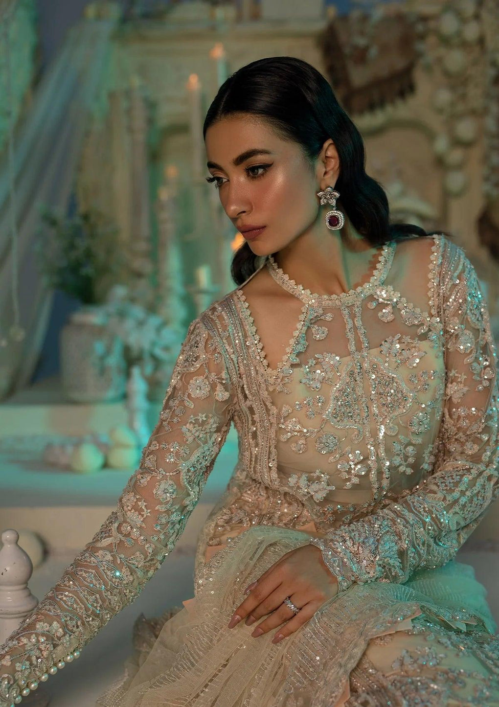 Elaf Premium | Evara Formals 24 | EFE-01 AURA by Elaf Premium - Designer Dress - Type: The Formal Exhibit - Available at Libayah - 100% Original