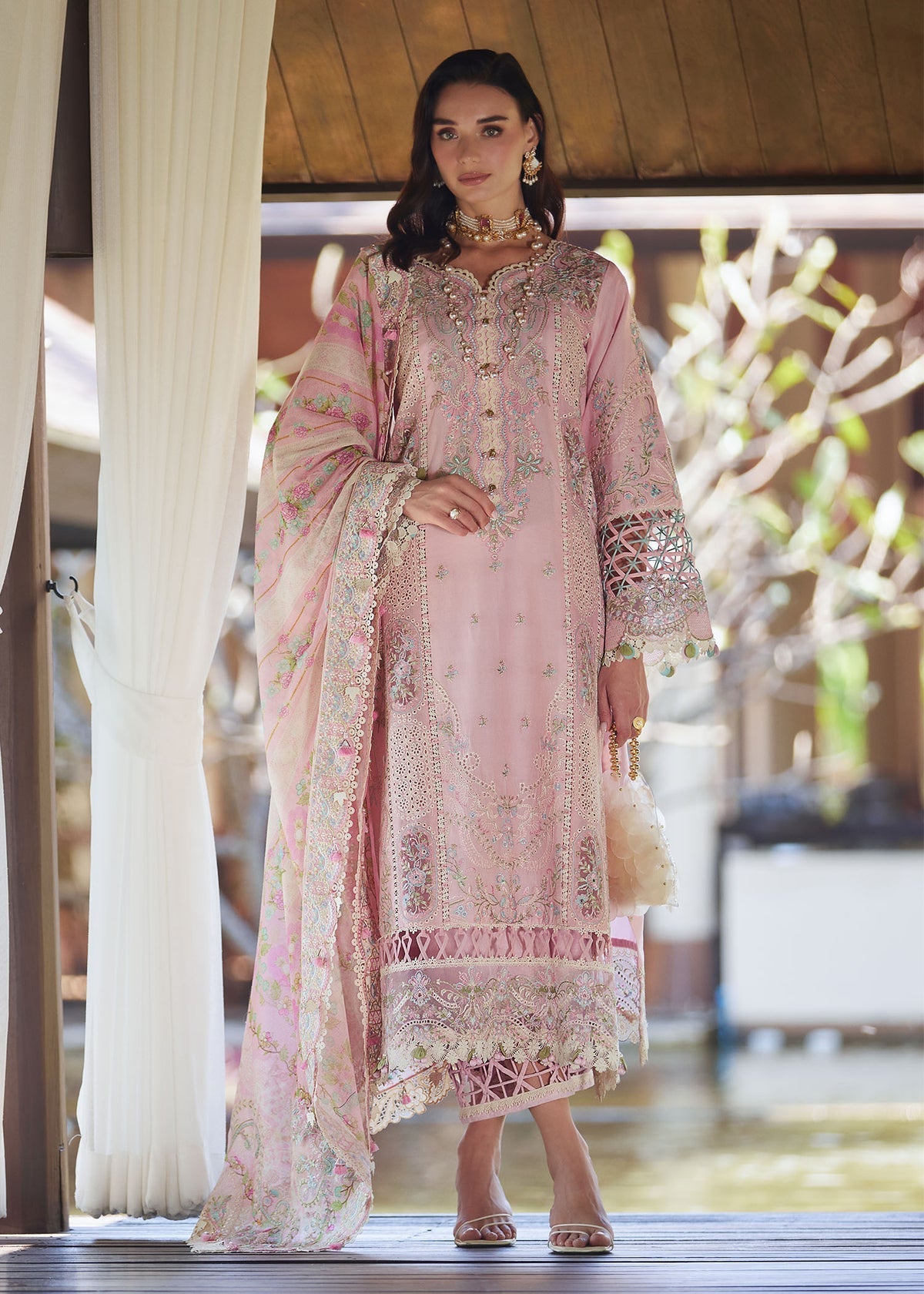 Kanwal Malik | Ariya Luxury Lawn 26 | Vivian - Designer Dress - Type : Ladies Clothes - Available at Libayah - 100% Original
