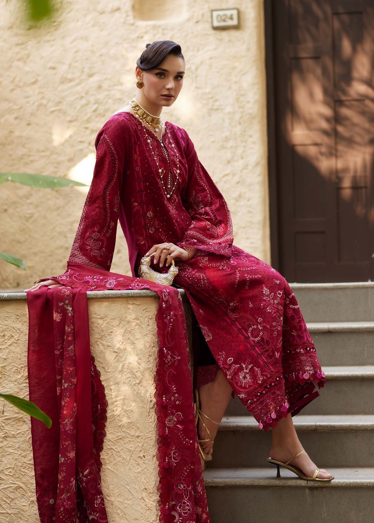 Kanwal Malik | Ariya Luxury Lawn 26 | Safa - Designer Dress - Type : Ladies Clothes - Available at Libayah - 100% Original