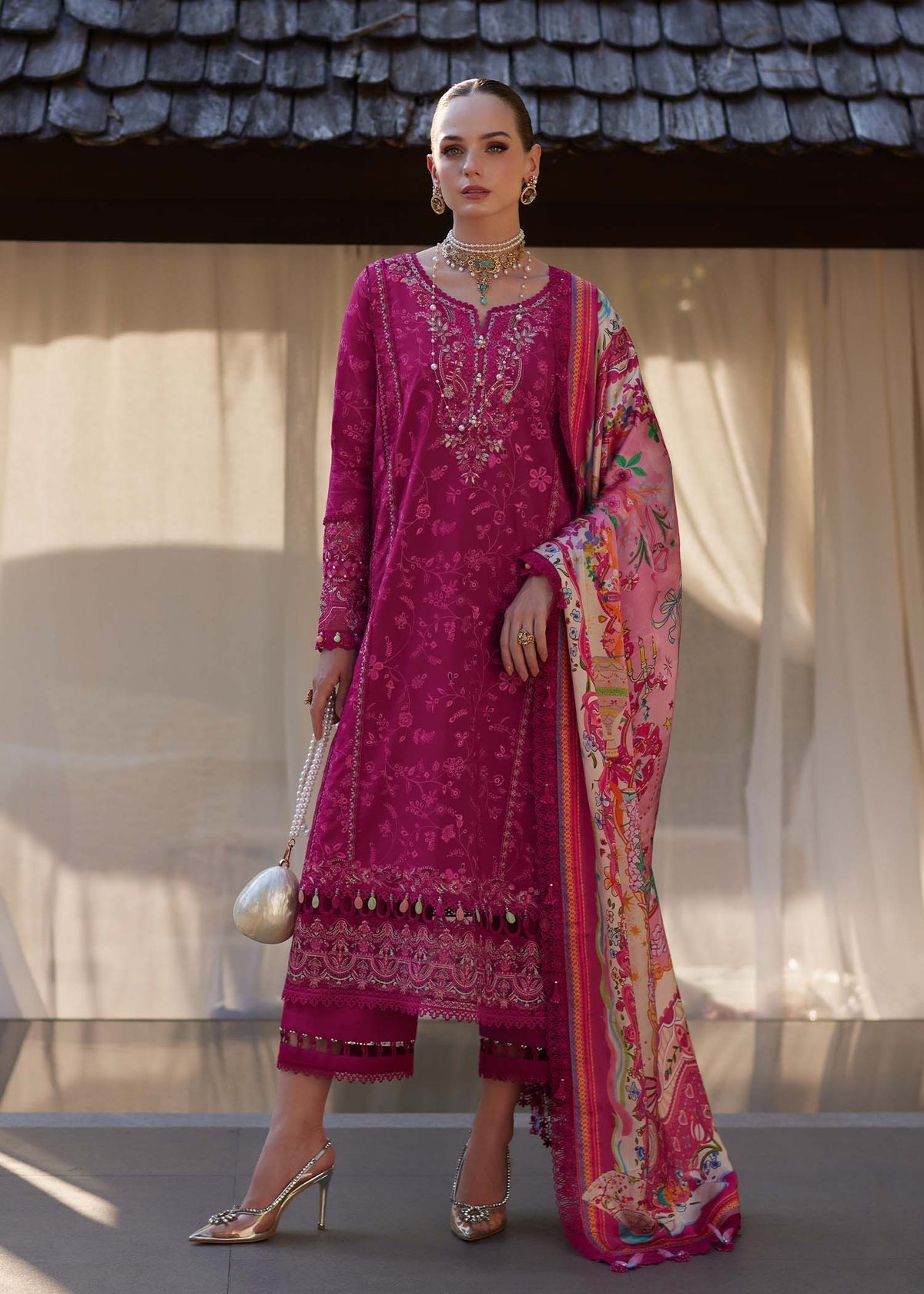 Kanwal Malik | Ariya Luxury Lawn 26 | Avelyn - Designer Dress - Type : Ladies Clothes - Available at Libayah - 100% Original