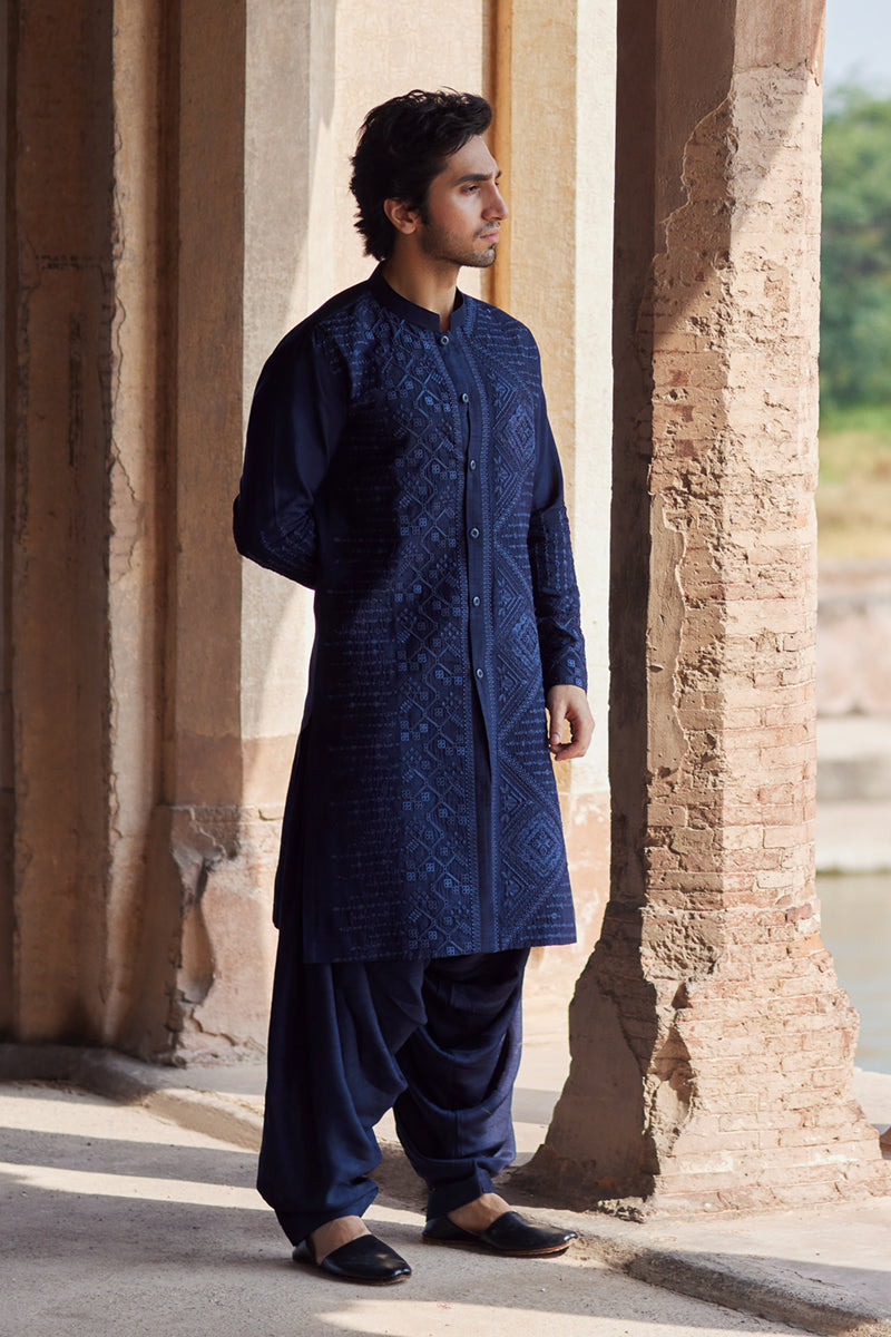 Pakistani Menswear | Qalamkar | BQ-05 by Qalamkar - Designer Dress - Type: MensWear - Available at Libayah - 100% Original
