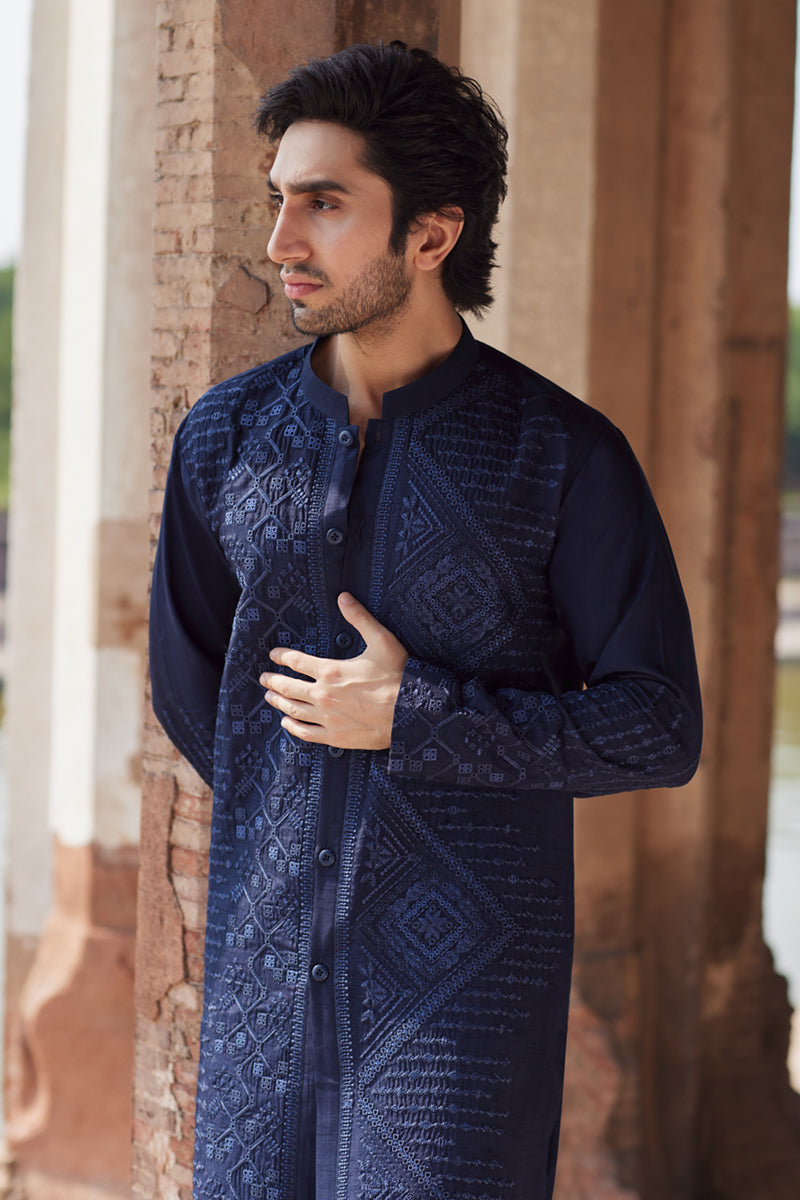 Pakistani Menswear | Qalamkar | BQ-05 by Qalamkar - Designer Dress - Type: MensWear - Available at Libayah - 100% Original