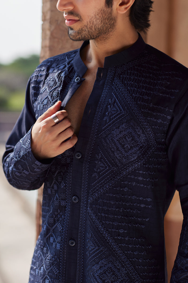 Pakistani Menswear | Qalamkar | BQ-05 by Qalamkar - Designer Dress - Type: MensWear - Available at Libayah - 100% Original