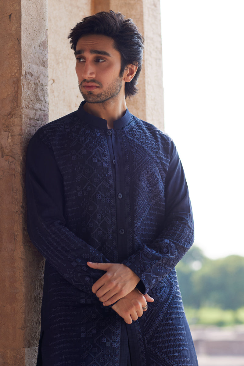 Pakistani Menswear | Qalamkar | BQ-05 by Qalamkar - Designer Dress - Type: MensWear - Available at Libayah - 100% Original