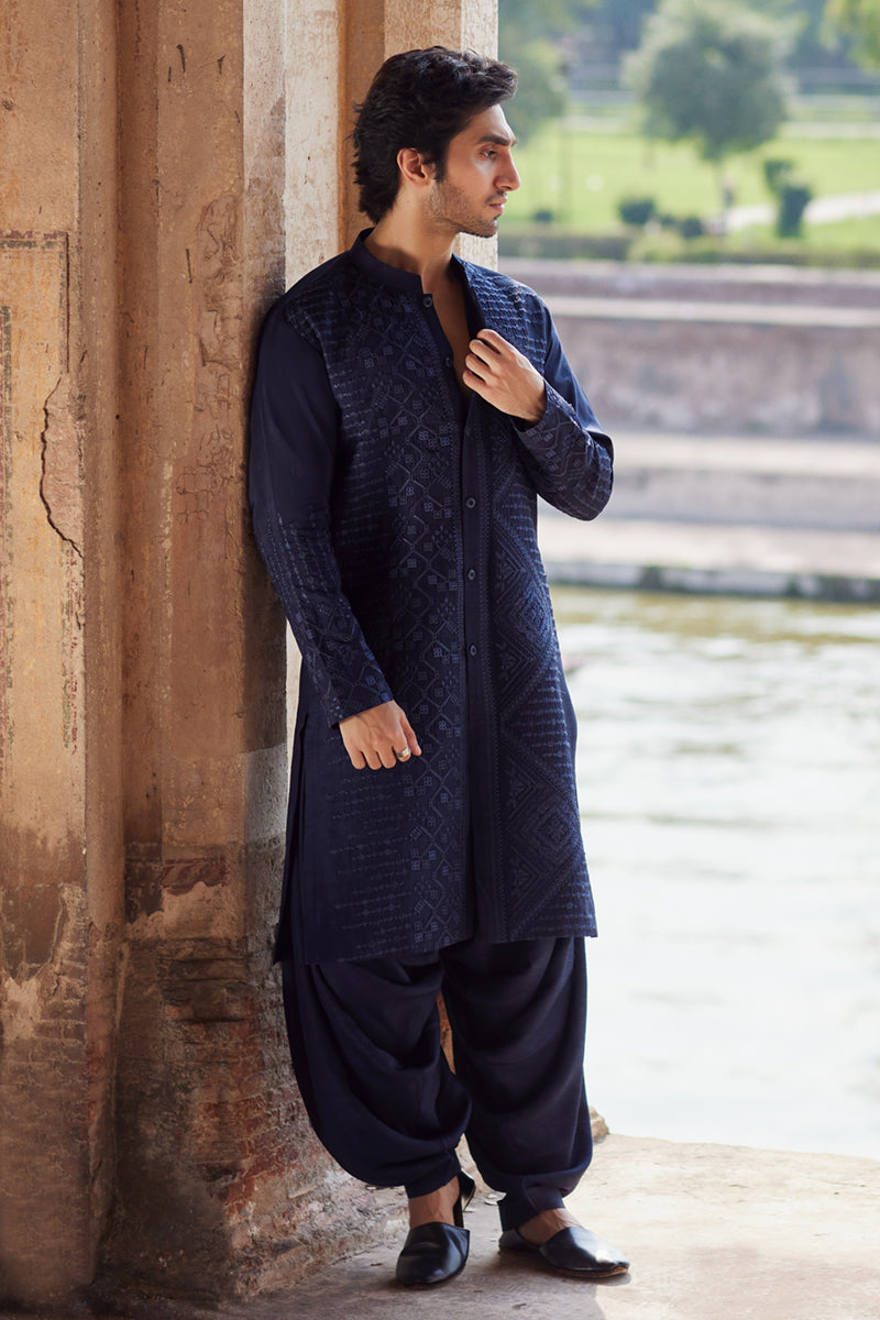 Pakistani Menswear | Qalamkar | BQ-05 by Qalamkar - Designer Dress - Type: MensWear - Available at Libayah - 100% Original