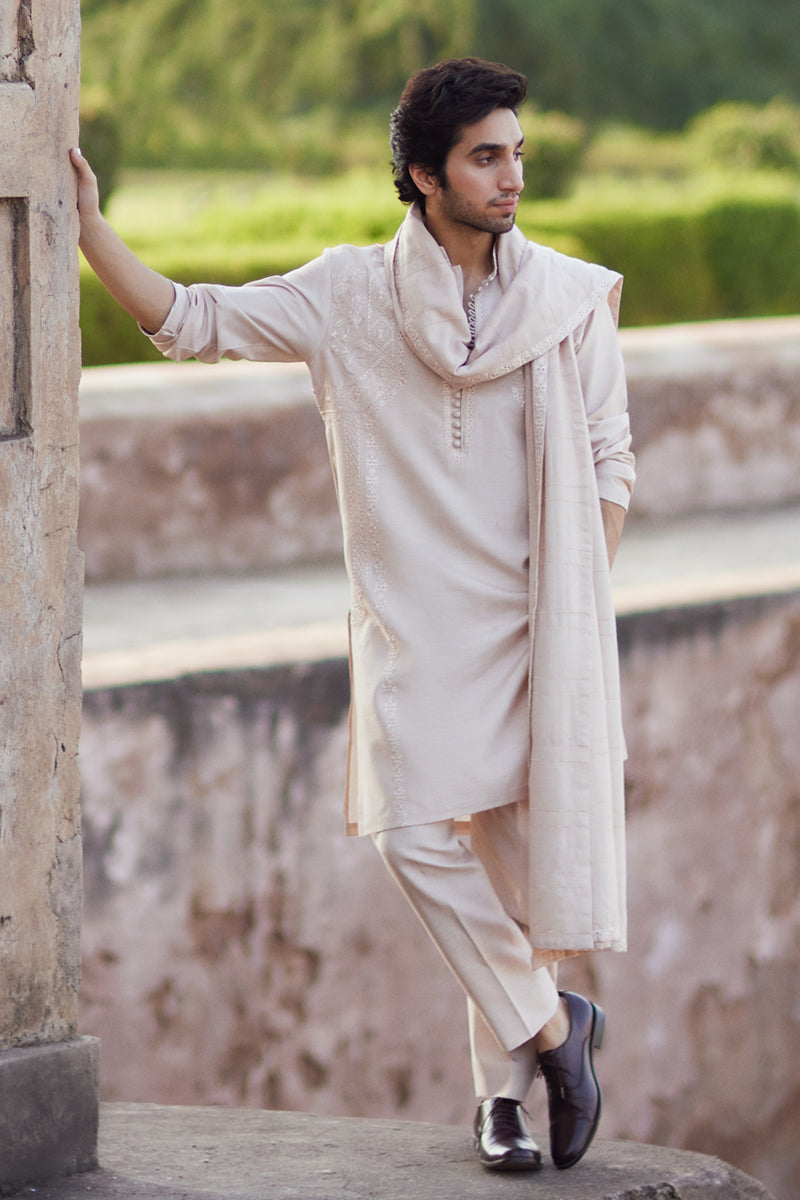 Pakistani Menswear | Qalamkar | BQ-04 by Qalamkar - Designer Dress - Type: MensWear - Available at Libayah - 100% Original