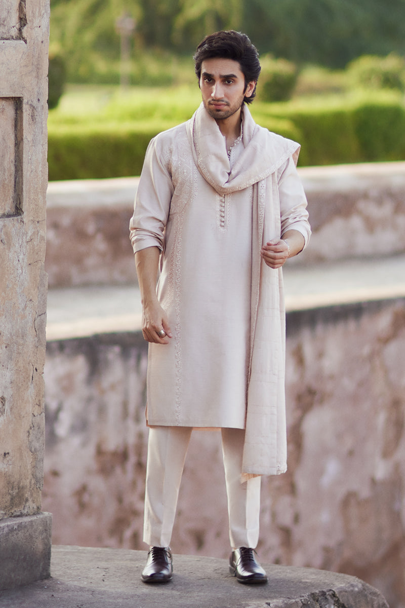 Pakistani Menswear | Qalamkar | BQ-04 by Qalamkar - Designer Dress - Type: MensWear - Available at Libayah - 100% Original