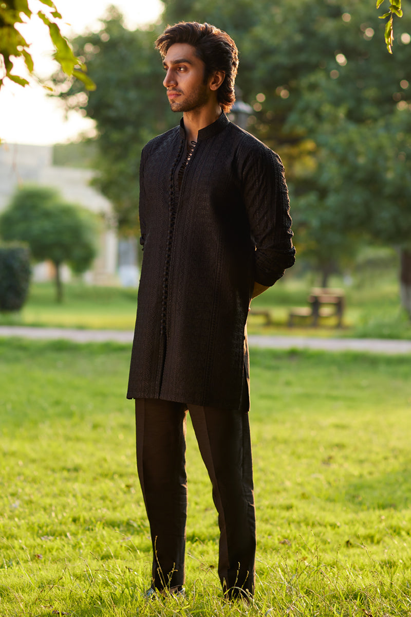 Pakistani Menswear | Qalamkar | BQ-01 by Qalamkar - Designer Dress - Type: MensWear - Available at Libayah - 100% Original