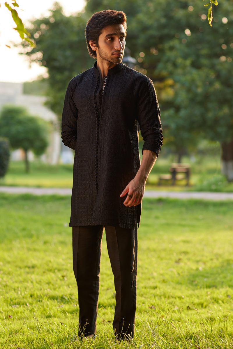 Pakistani Menswear | Qalamkar | BQ-01 by Qalamkar - Designer Dress - Type: MensWear - Available at Libayah - 100% Original