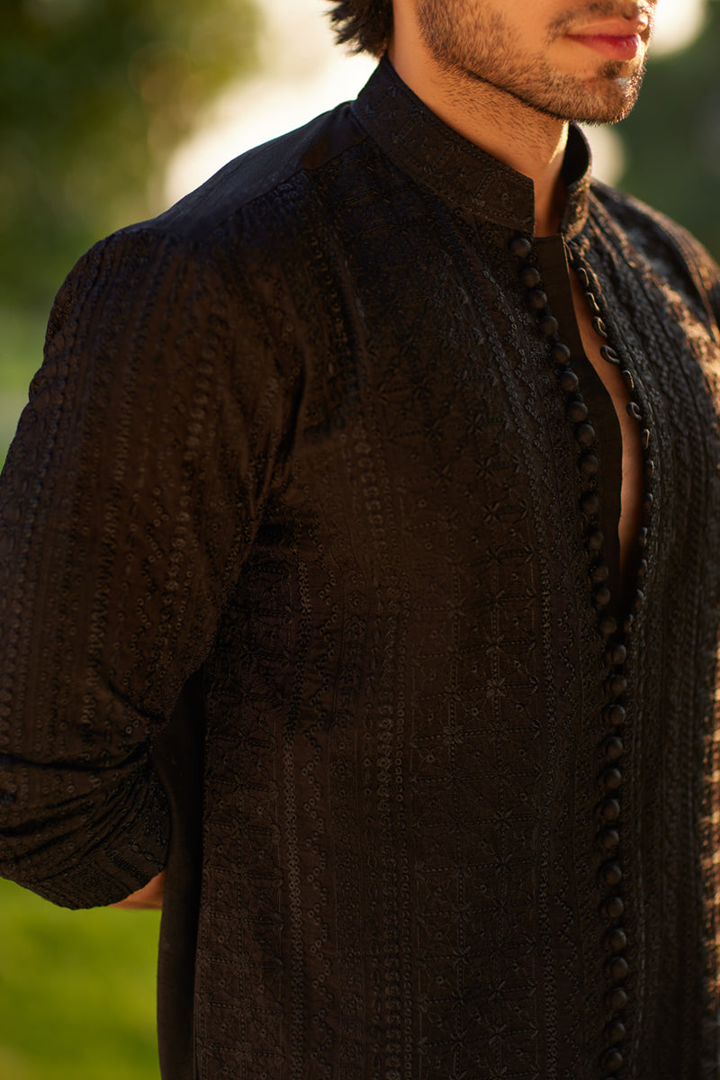 Pakistani Menswear | Qalamkar | BQ-01 by Qalamkar - Designer Dress - Type: MensWear - Available at Libayah - 100% Original