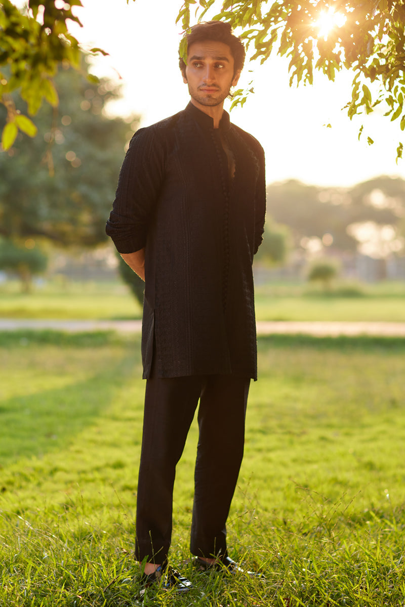 Pakistani Menswear | Qalamkar | BQ-01 by Qalamkar - Designer Dress - Type: MensWear - Available at Libayah - 100% Original