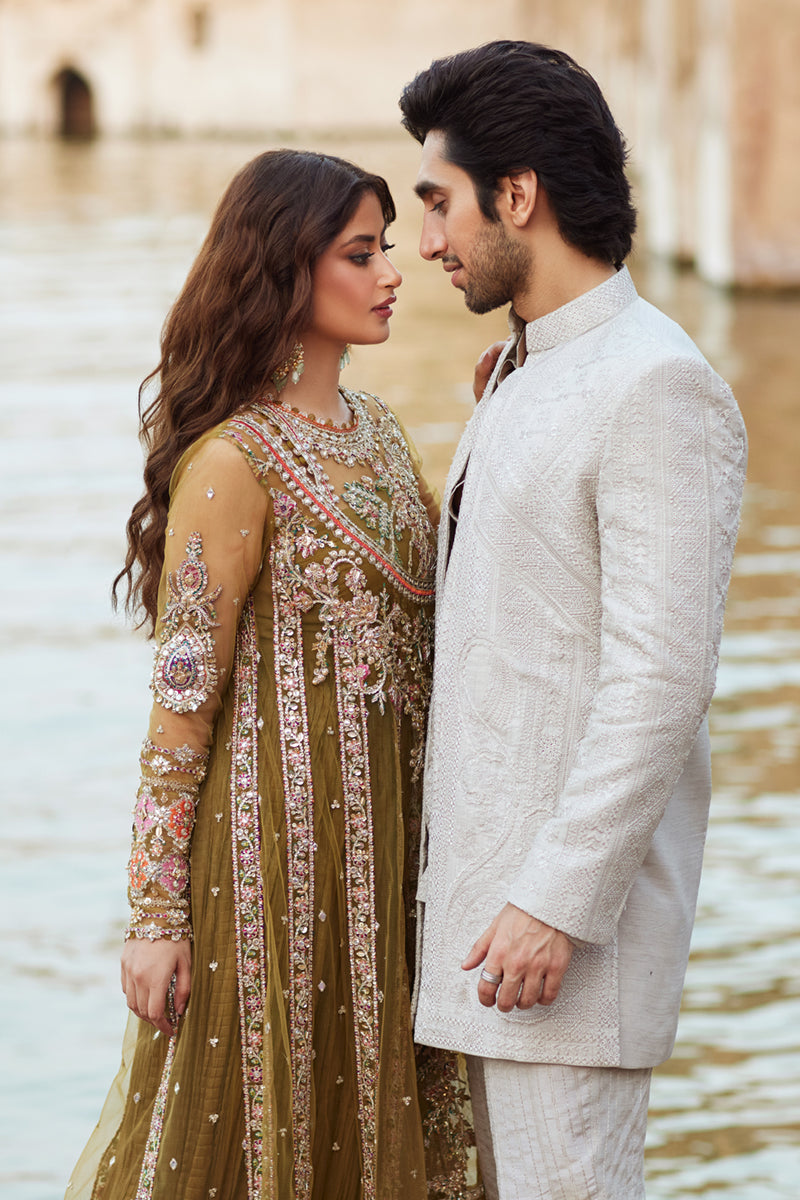 Pakistani Menswear | Qalamkar | BQ-03 by Qalamkar - Designer Dress - Type: MensWear - Available at Libayah - 100% Original