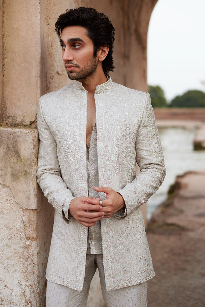 Pakistani Menswear | Qalamkar | BQ-03 by Qalamkar - Designer Dress - Type: MensWear - Available at Libayah - 100% Original