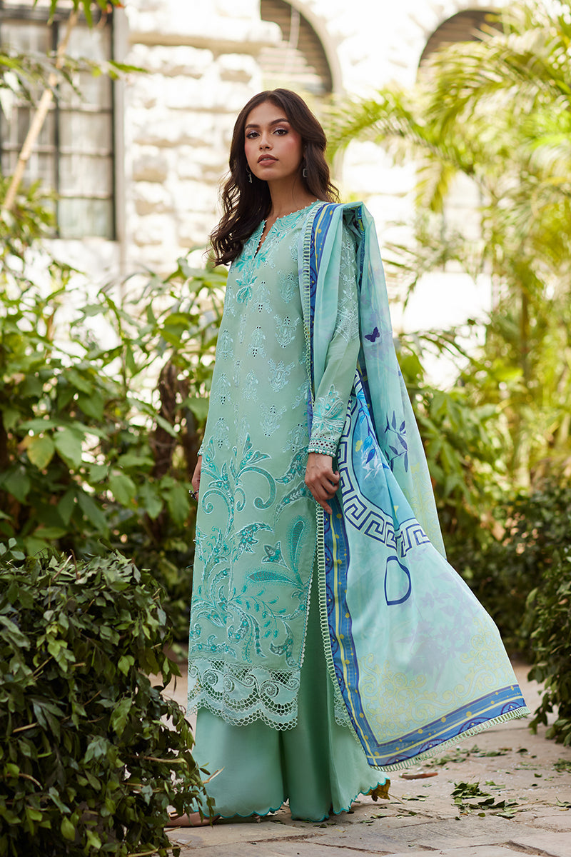 Mina Hassan | Chikankari Lawn 25 | Lina by Mina Hasan - Designer Dress - Type: Ladies Clothes - Available at Libayah - 100% Original