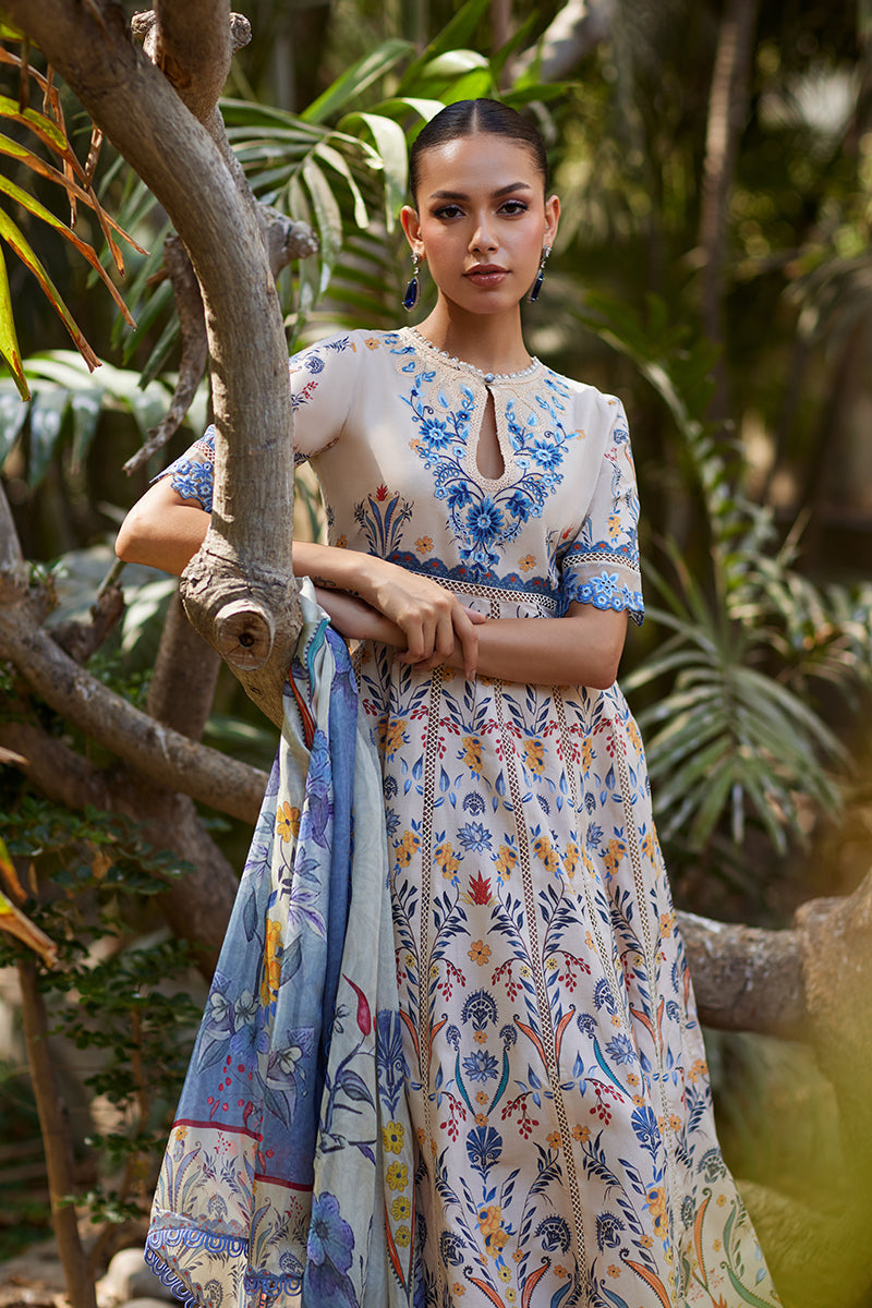 Mina Hassan | Chikankari Lawn 25 | Taara by Mina Hassan - Designer Dress - Type: Ladies Clothes - Available at Libayah - 100% Original