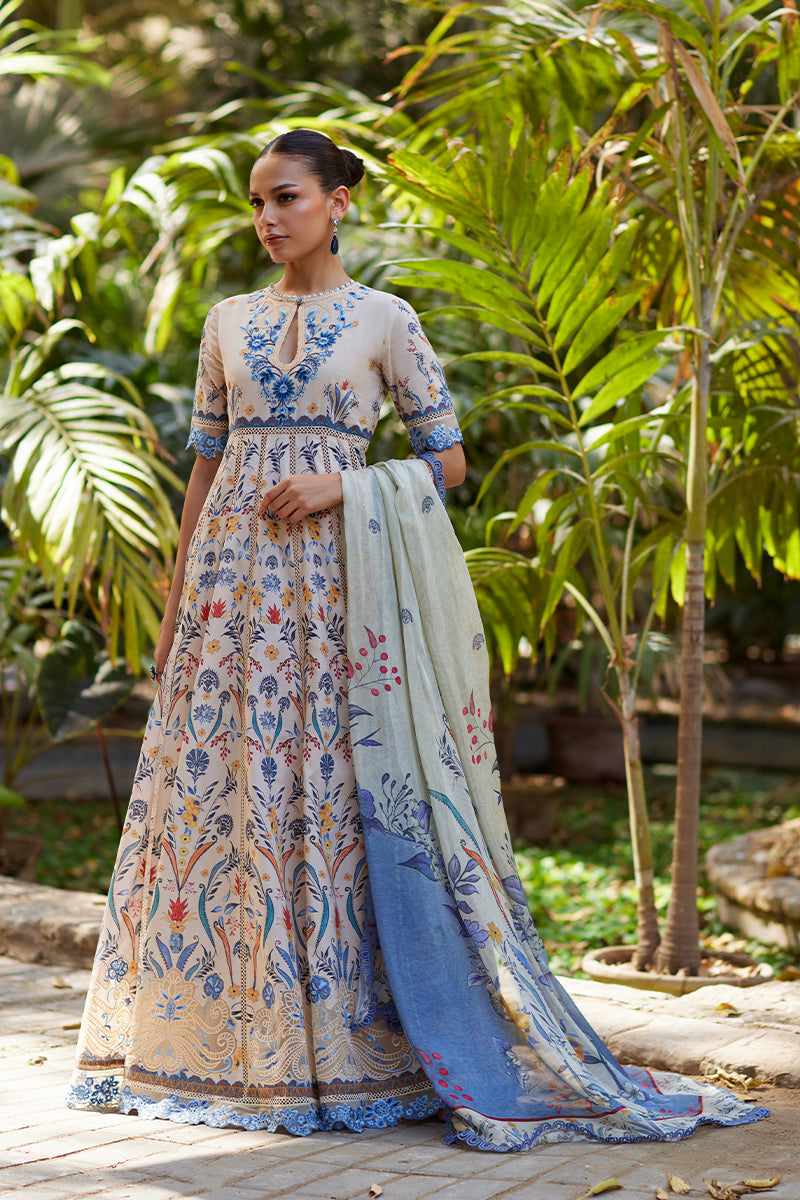 Mina Hassan | Chikankari Lawn 25 | Taara by Mina Hassan - Designer Dress - Type: Ladies Clothes - Available at Libayah - 100% Original