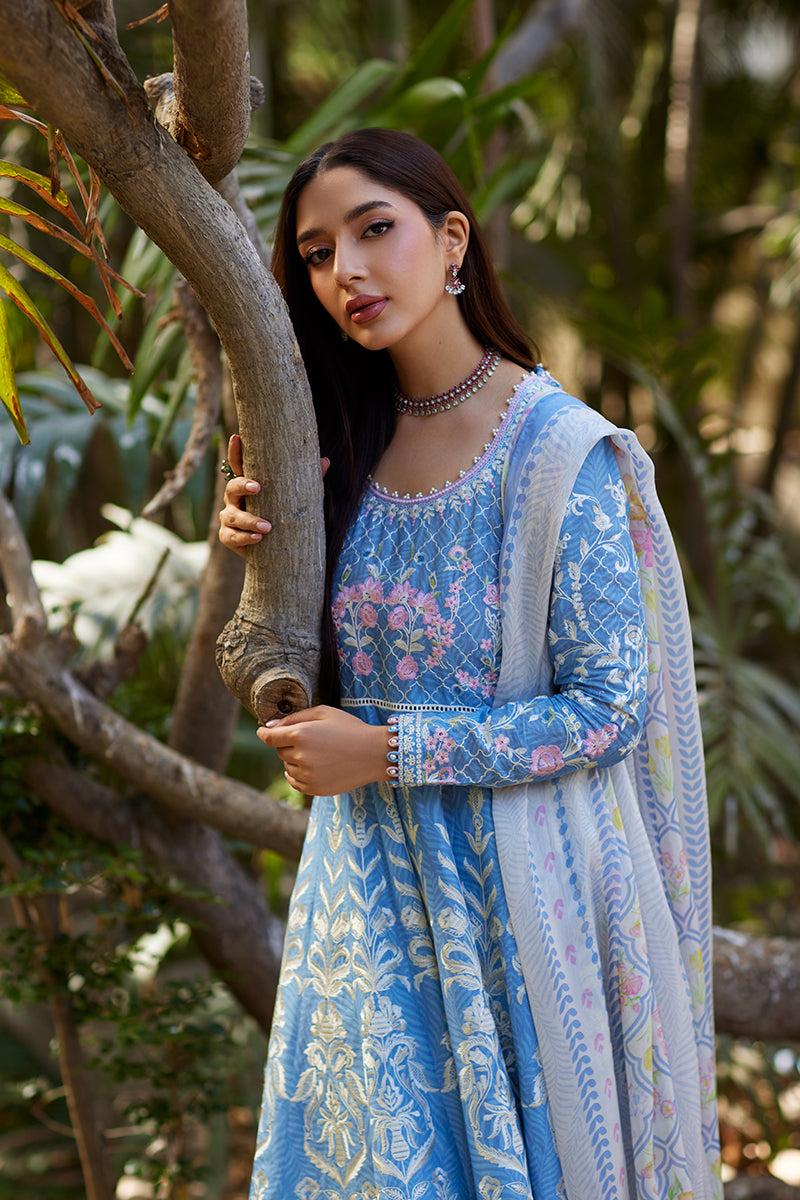 Mina Hassan | Chikankari Lawn 25 | Baano by Mina Hasan - Designer Dress - Type: Ladies Clothes - Available at Libayah - 100% Original