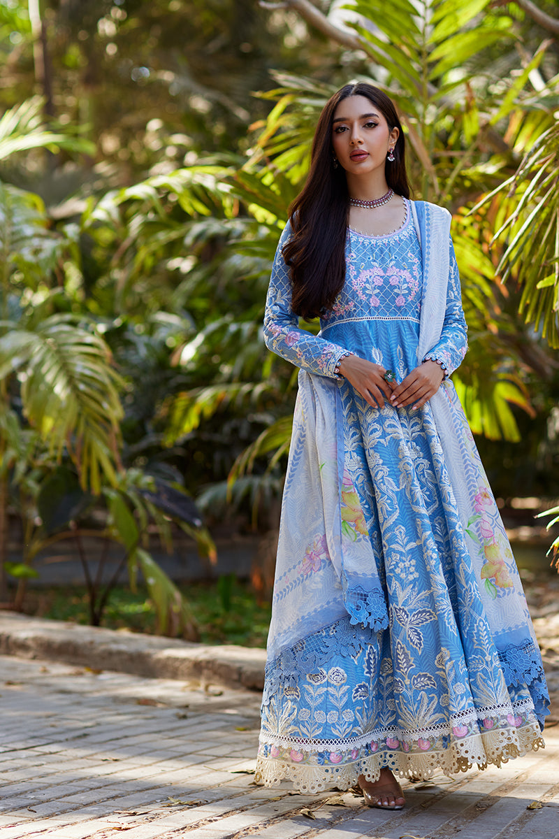 Mina Hassan | Chikankari Lawn 25 | Baano by Mina Hasan - Designer Dress - Type: Ladies Clothes - Available at Libayah - 100% Original