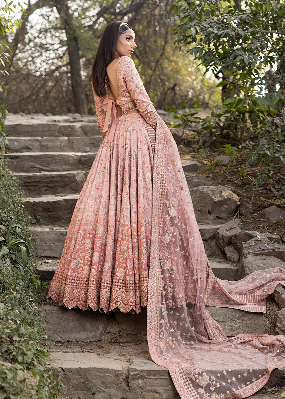 HSY | Summer Edit | Ballerina Pink by HSY - Designer Dress  - Type : Ladies Clothes - Available at Libayah - 100% Original 