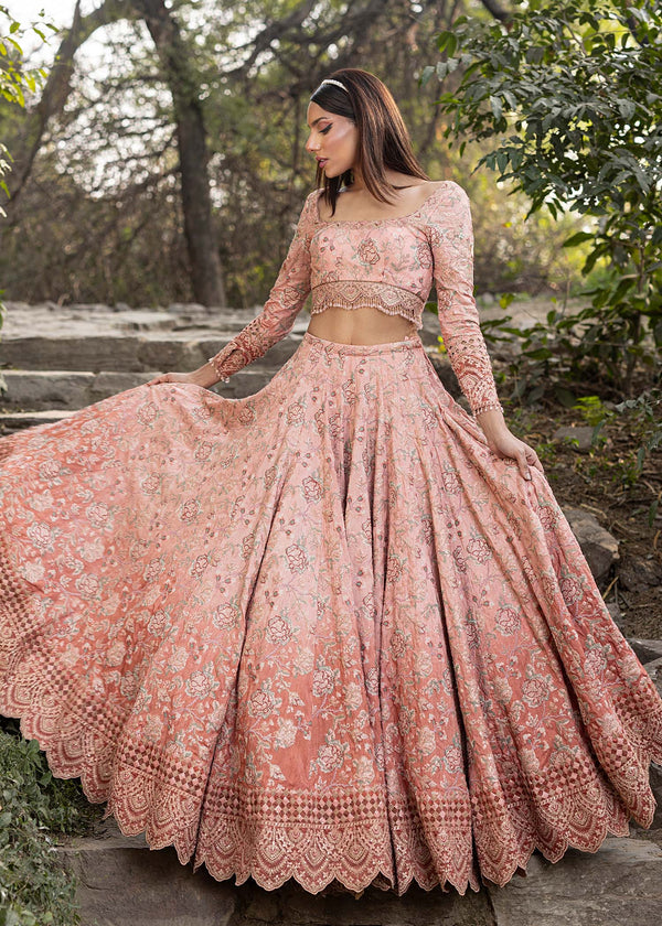 HSY | Summer Edit | Ballerina Pink by HSY - Designer Dress  - Type : Ladies Clothes - Available at Libayah - 100% Original 