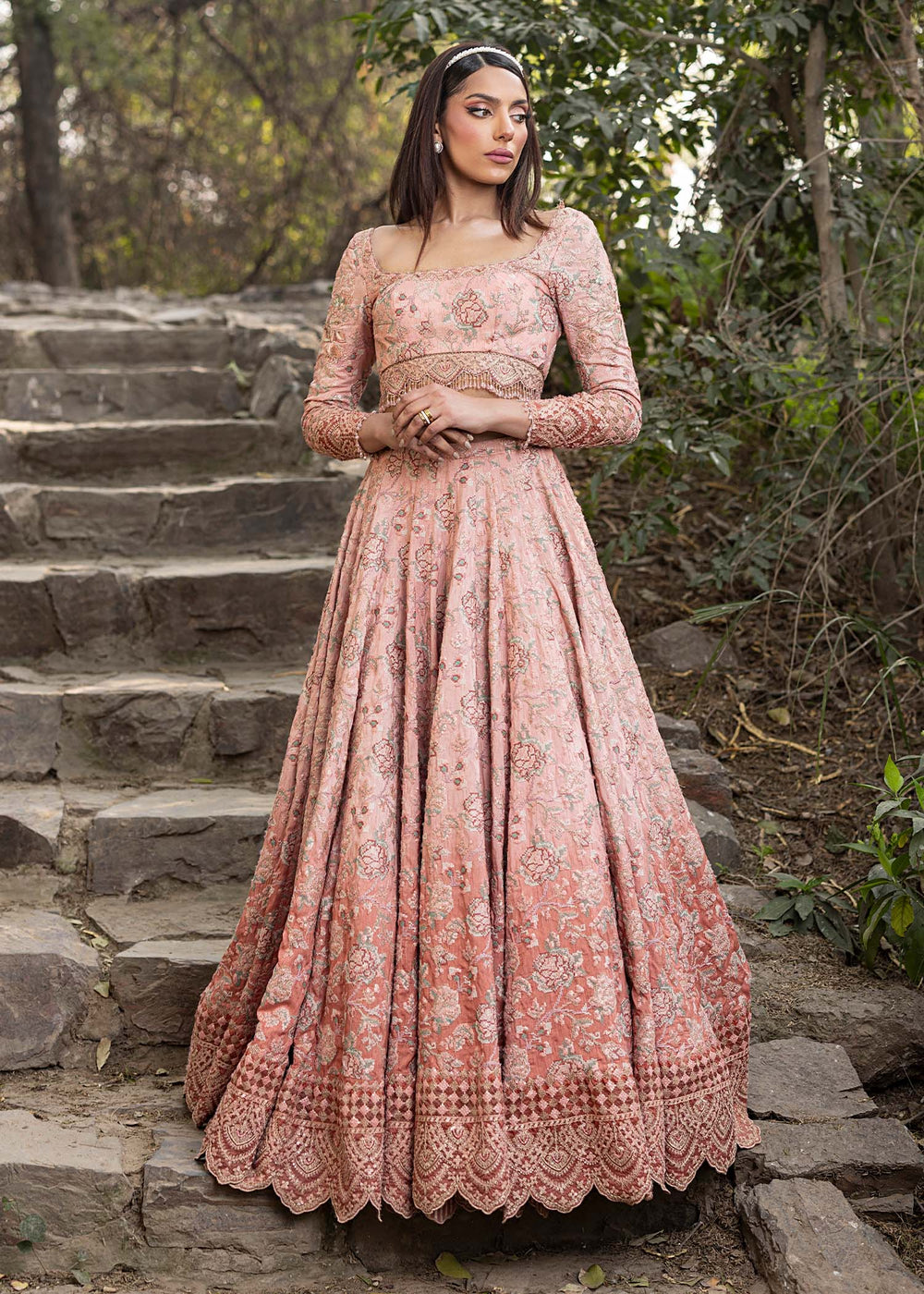 HSY | Summer Edit | Ballerina Pink by HSY - Designer Dress  - Type : Ladies Clothes - Available at Libayah - 100% Original 