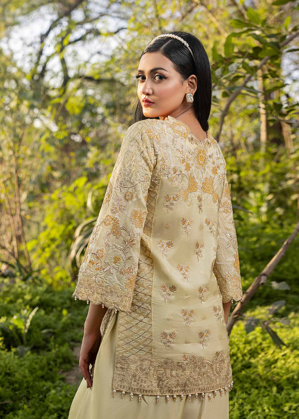 HSY | Summer Edit | Butter Yellow by HSY - Designer Dress  - Type : Ladies Clothes - Available at Libayah - 100% Original 