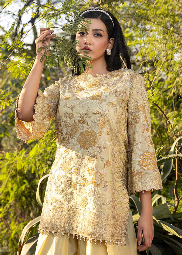 HSY | Summer Edit | Butter Yellow by HSY - Designer Dress  - Type : Ladies Clothes - Available at Libayah - 100% Original 