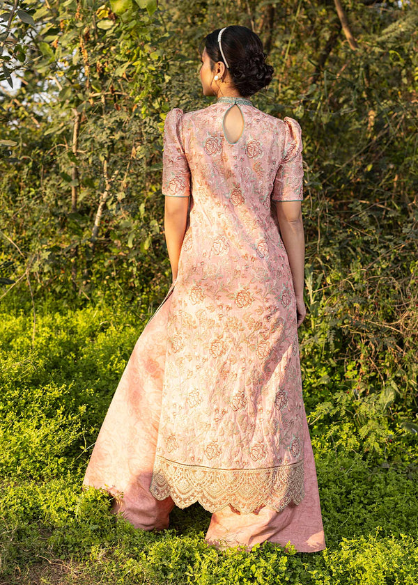 HSY | Summer Edit | Salmon Pink by HSY - Designer Dress  - Type : Ladies Clothes - Available at Libayah - 100% Original 