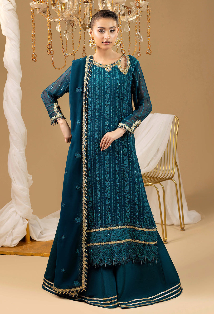 Adans Libas | Chiffon 25 | 7588 H by Adans Libas - Designer Dress  - Type : Ladies Clothes - Available at Libayah - 100% Original 
