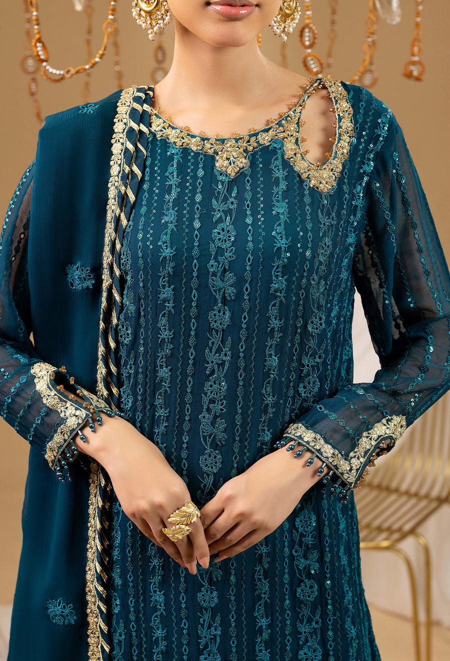 Adans Libas | Chiffon 25 | 7588 H by Adans Libas - Designer Dress  - Type : Ladies Clothes - Available at Libayah - 100% Original 